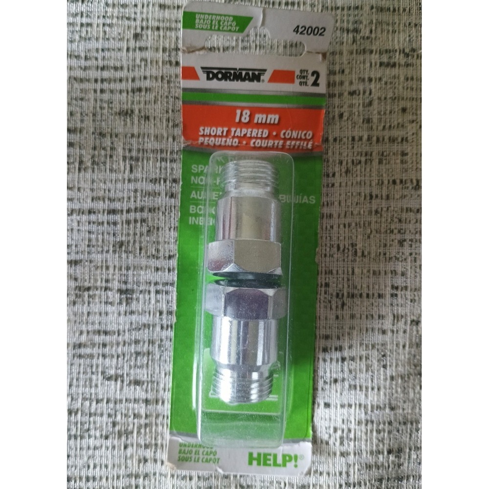 Dorman HELP! 42002 Spark Plug Non-Fouler 18mm Short Tapered 2 Pack